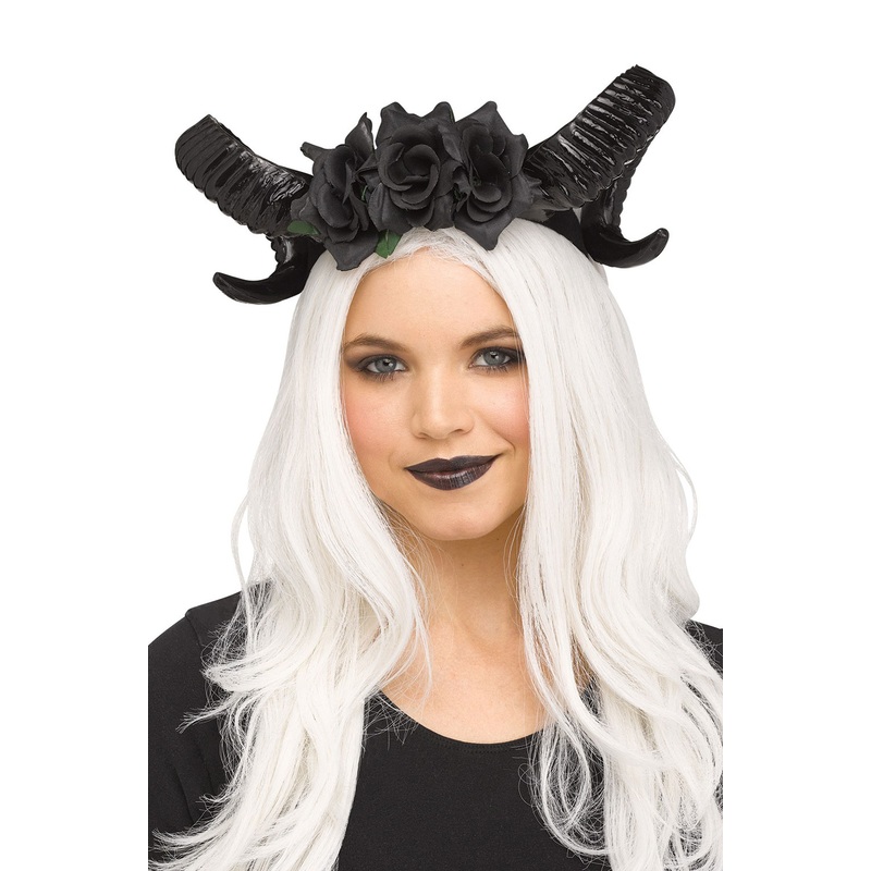 Black Horn Flower Headpiece Standard