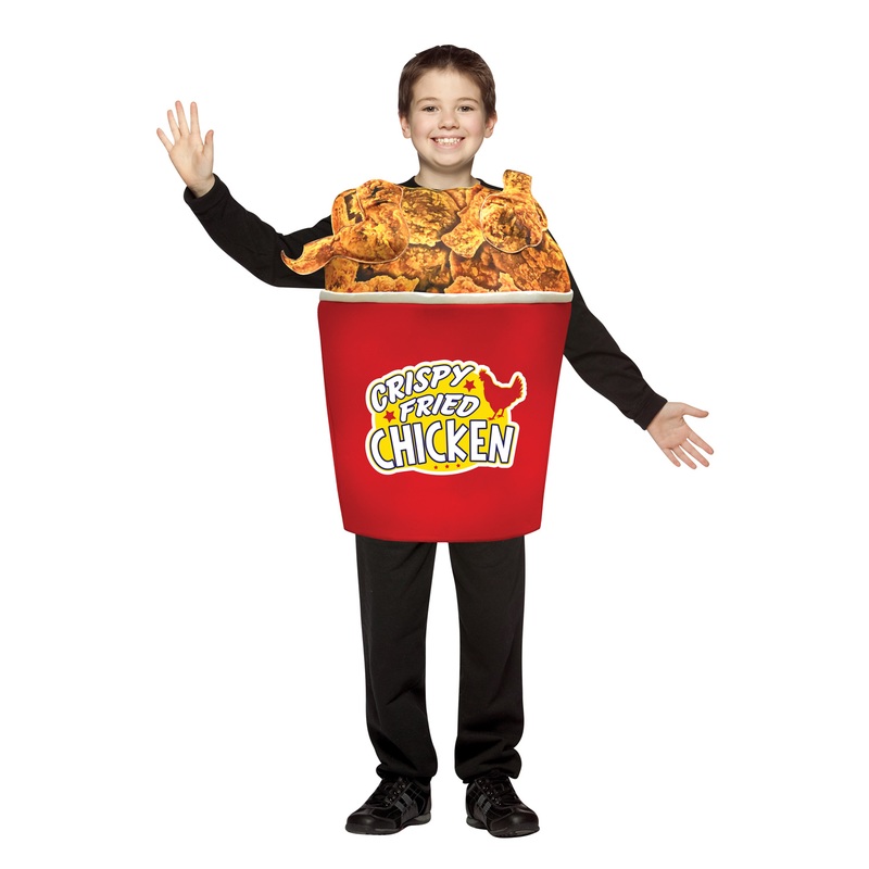 Bucket of Fried Chicken Child Costume 7-10