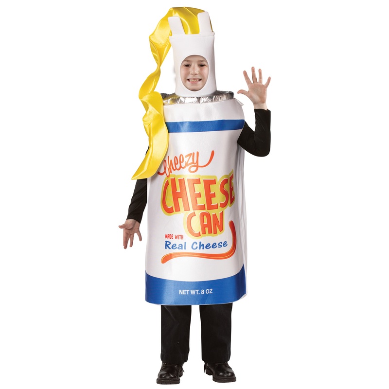 Cheezy Cheese Spray Can Child Costume 7-10