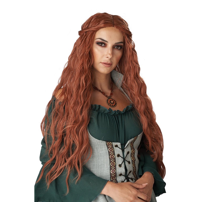 Renaissance Maiden Adult Wig (Auburn) Standard