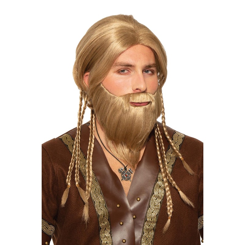 Viking Moustache & Beard Set Standard