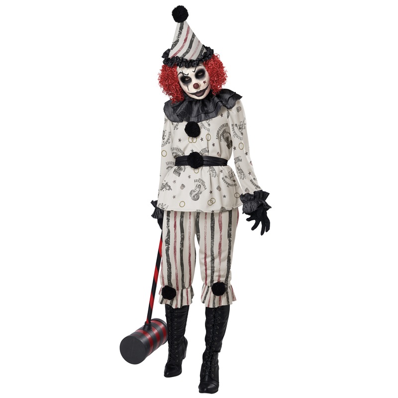 Vintage Creeper Clown Adult Costume X-Small