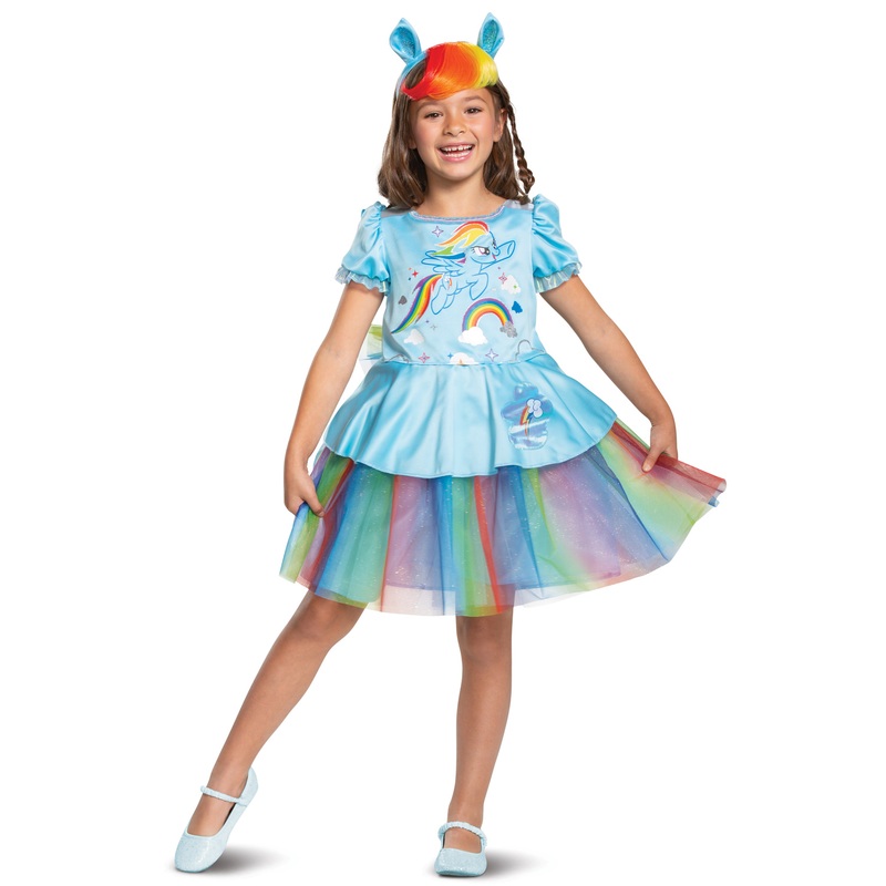 2019 Rainbow Dash Tutu Deluxe Child Costume X-Small (3T-4T)