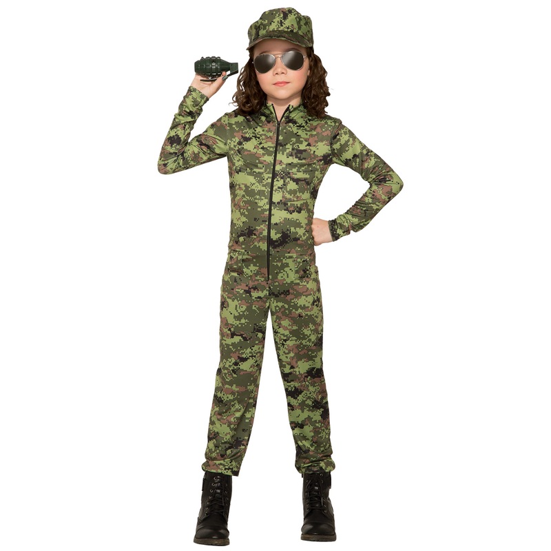 Army Girl Child Costume (Large) Large (12-14)