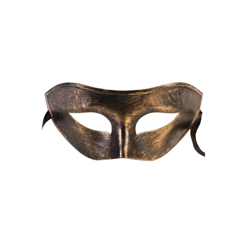 Harlequin Half Mask (Gold) Standard