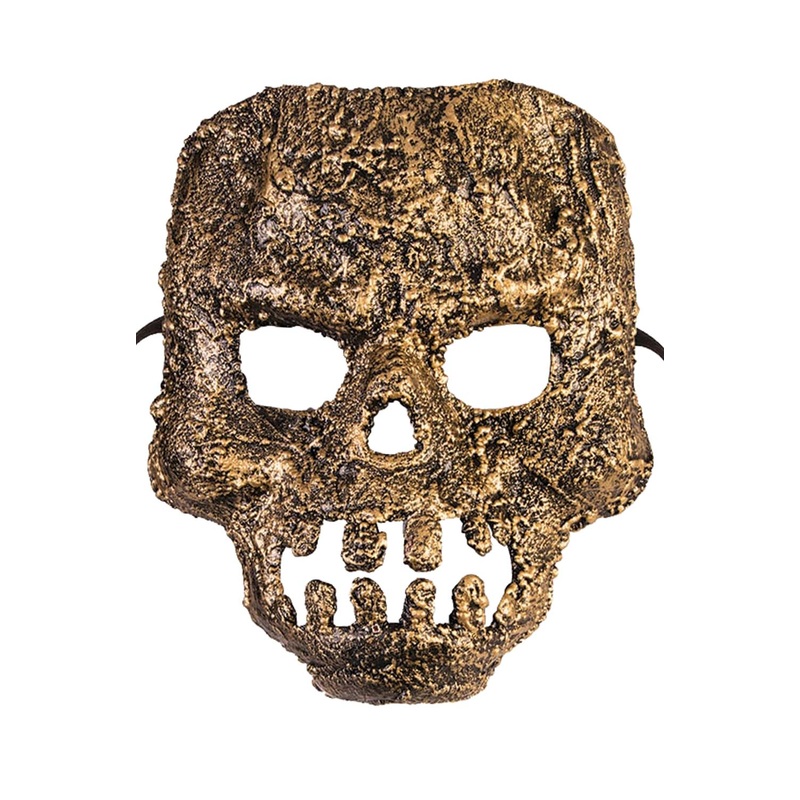 Textured Skull Mask (Gold) Standard