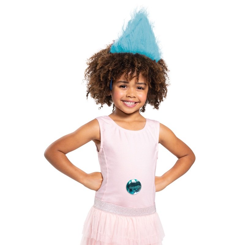 Turquoise Trolls Headband with Gem Standard