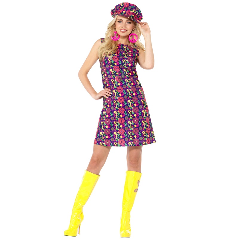 1960s Psychedelic CND Adult Costume Small