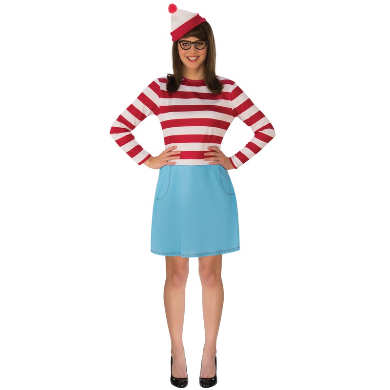 2018 Where's Waldo Wenda Adult Costume Small