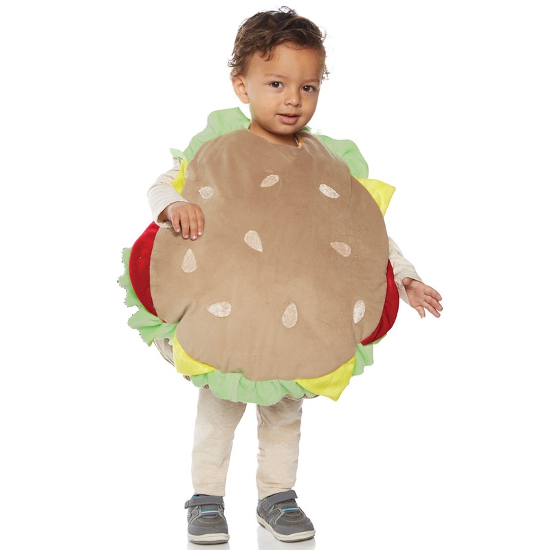 Hamburger Belly Baby Toddler Costume Medium