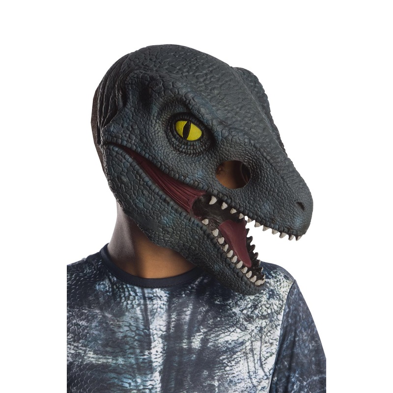 Velociraptor Blue 3/4 Child Mask Standard