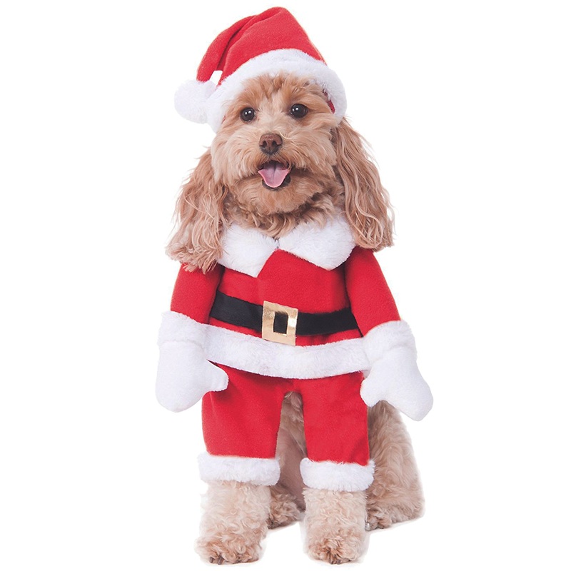 Walking Santa Pet Costume Small