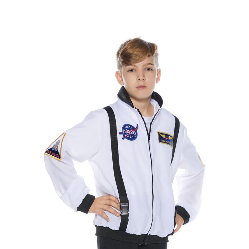 Astronaut Jacket Child Costume (White) Small