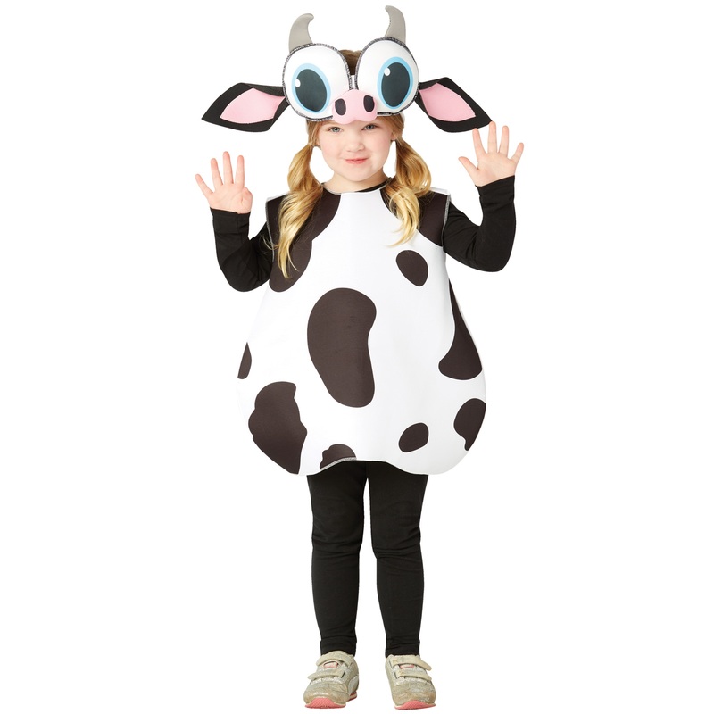 Big Eyed Cow Toddler Costume 3-4