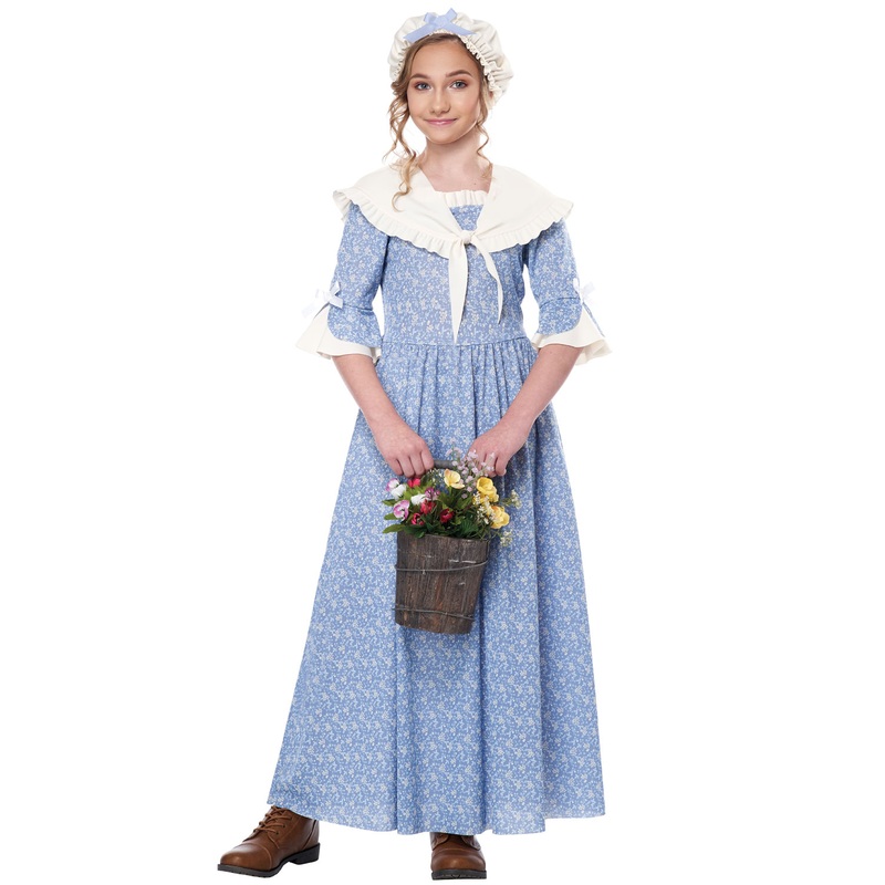 Colonial Village Girl Child Costume Small