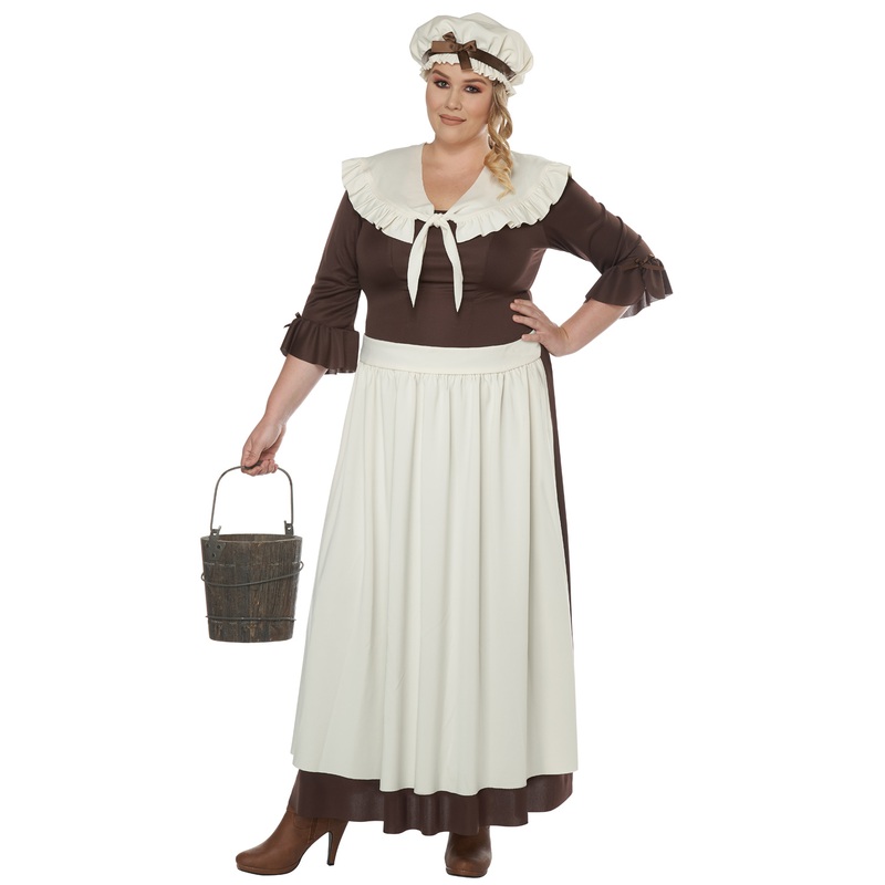 Colonial Village Woman Plus Size Costume 1XL