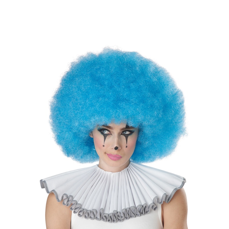 Jumbo Afro Adult Wig (Blue) Standard