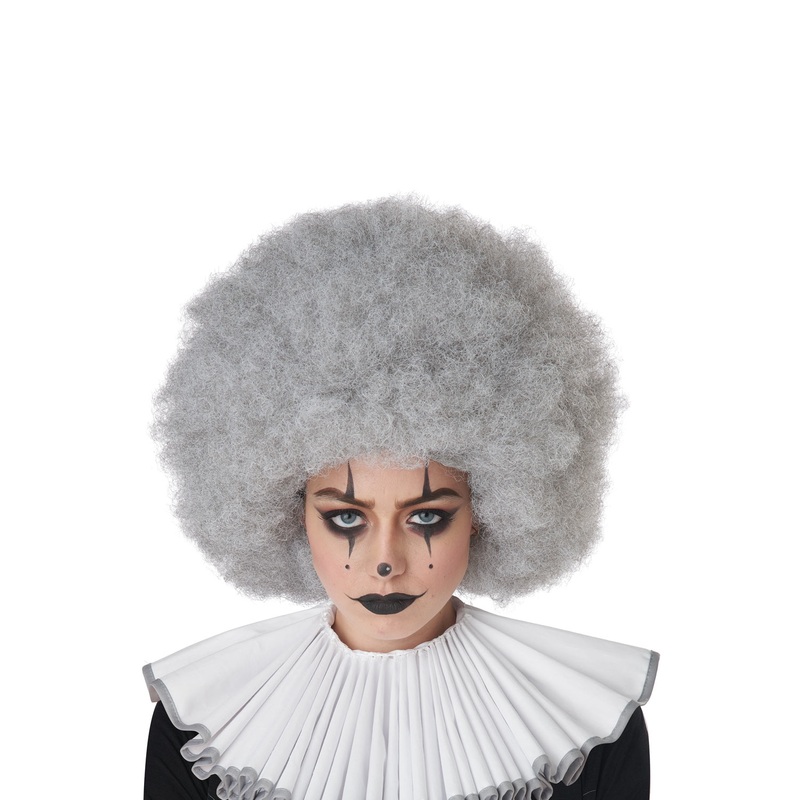 Jumbo Afro Adult Wig (Grey) Standard