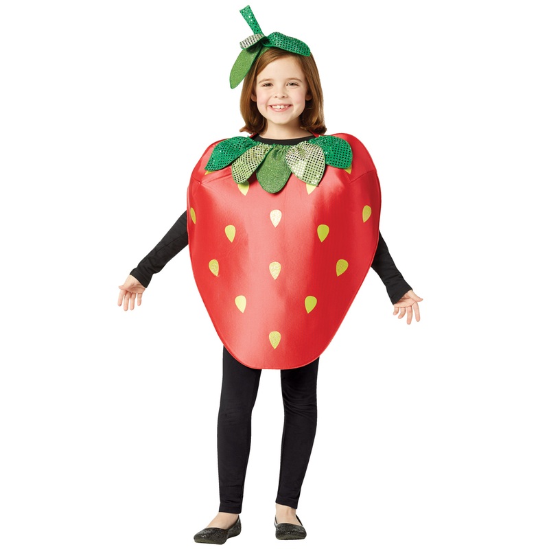 Silly Strawberry Child Costume 7-10