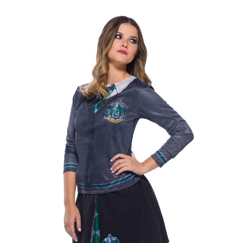 Slytherin Printed Top Adult Costume Small
