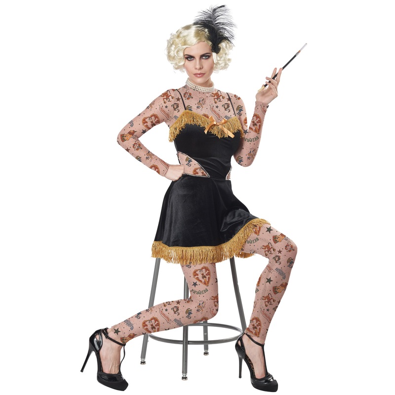 The Amazing Tattooed Lady Adult Costume X-Small