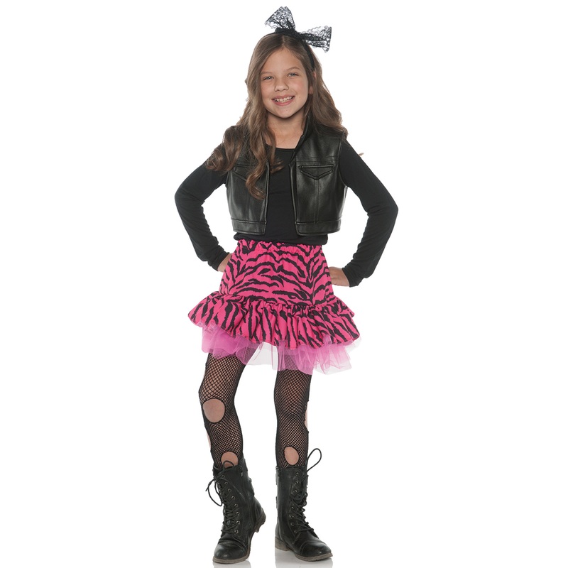 80's Zebra Rocker Child Costume Small