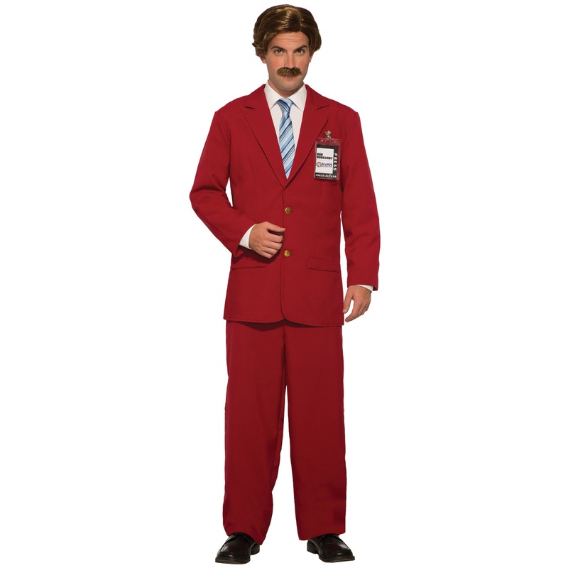 Anchorman Ron Burgundy Suit Adult Costume Standard