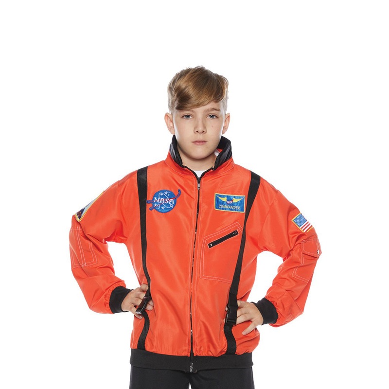Astronaut Jacket Child Costume (Orange) Small