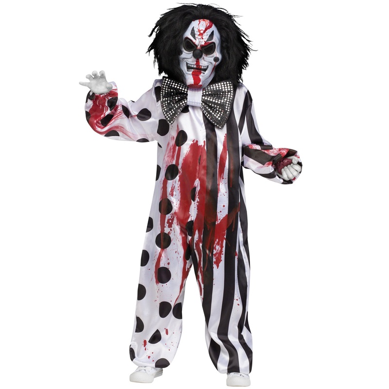 Bleeding Killer Clown Child Costume Medium