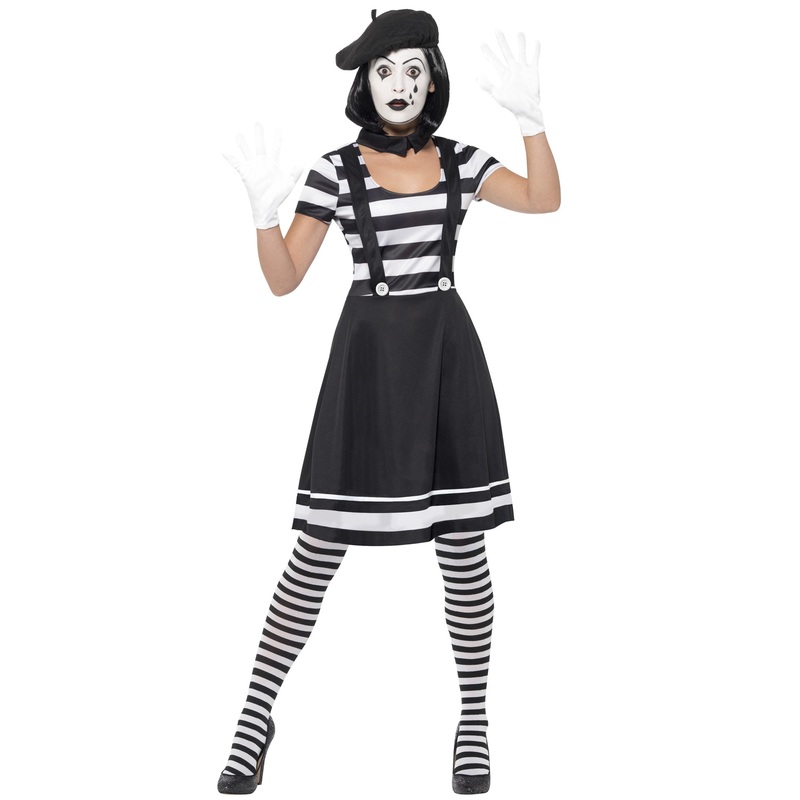 Lady Mime Artist Adult Costume Small