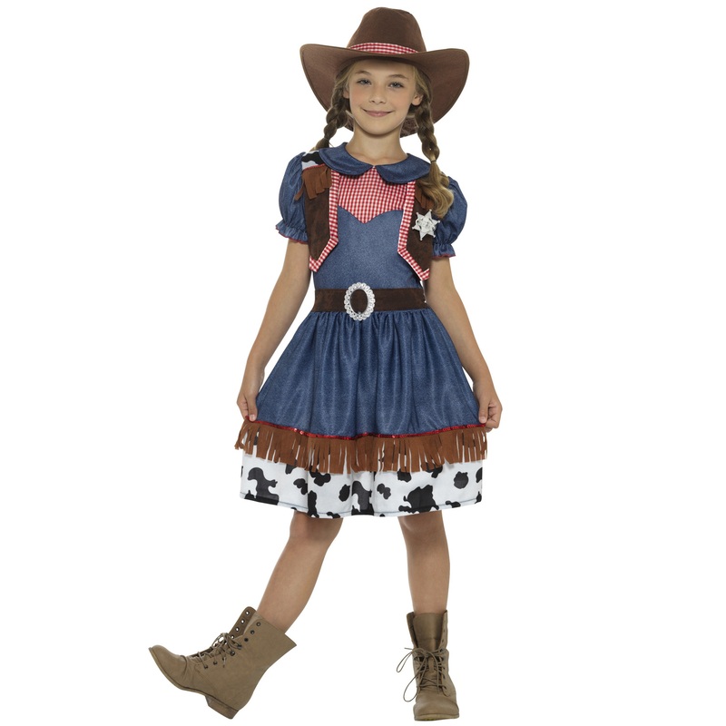 Texan Cowgirl Child Costume Small