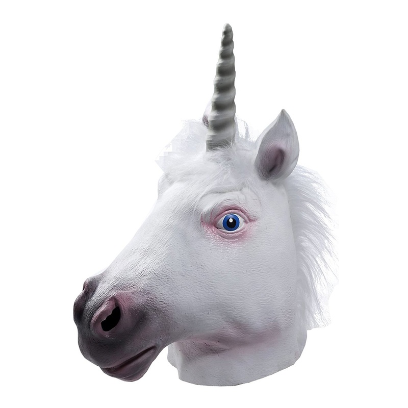 Unicorn Adult Latex Mask Standard
