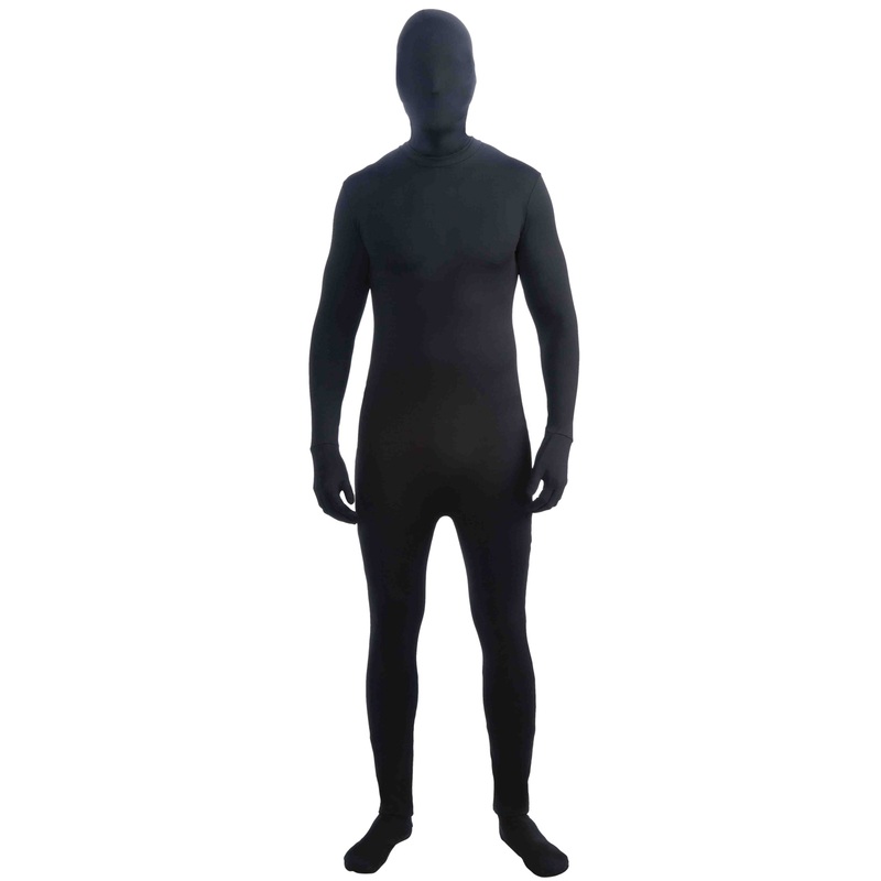 Black Disappearing Man Adult Costume (X-Large) X-Large