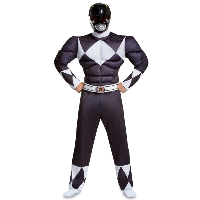 Black Ranger Classic Muscle Adult Costume X-Large (42-46)