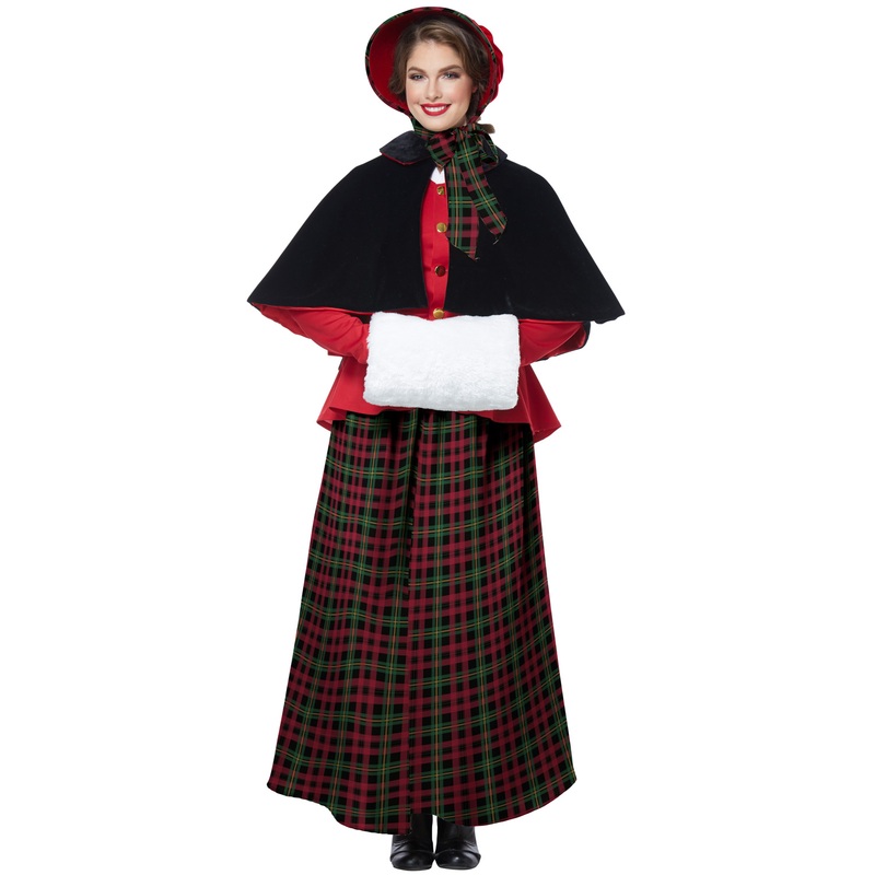 Holiday Caroler Woman Adult Costume X-Small