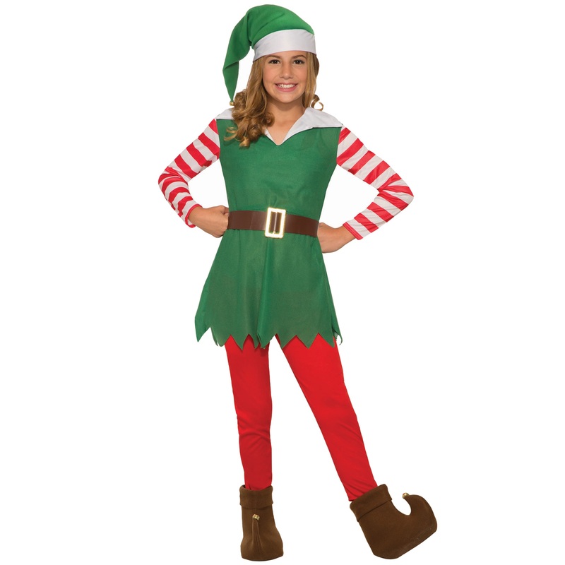 Santa's Helper Girl Child Costume (Small) Small