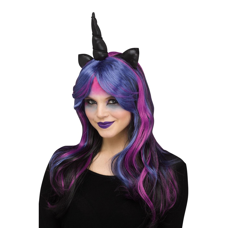 Unicorn Horn Adult Wig (Dark) Standard