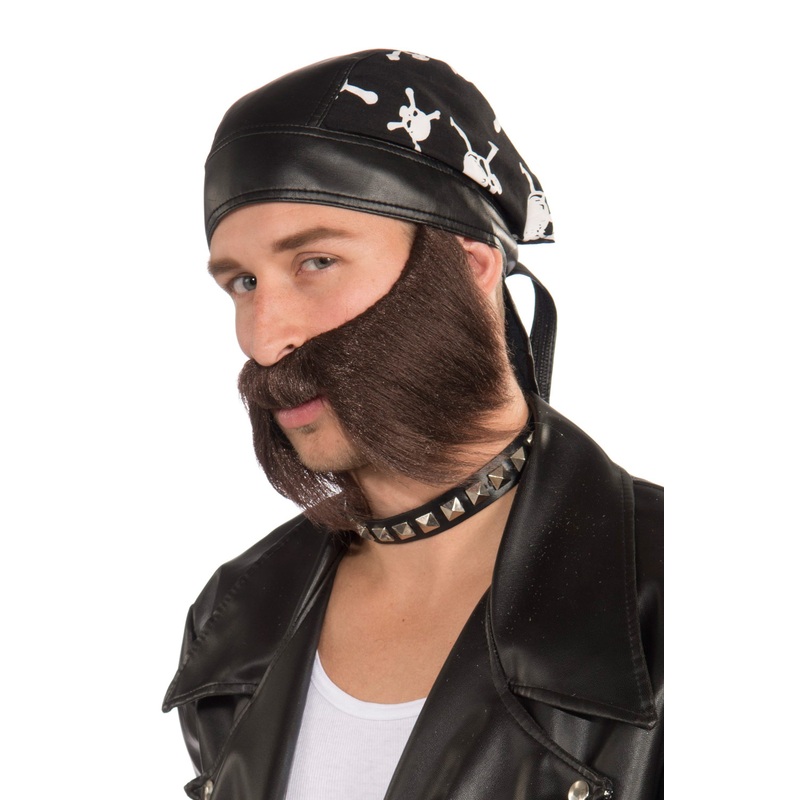 Bad Biker Beard (Brown) Standard
