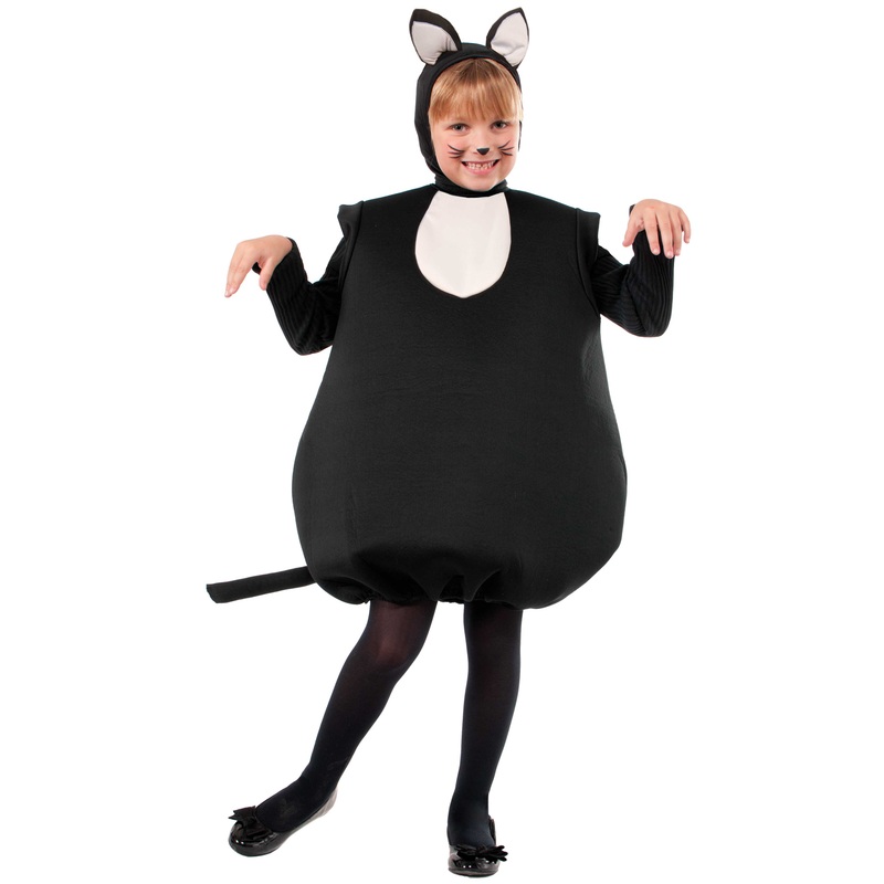 Classic Black Cat Child Costume One Size