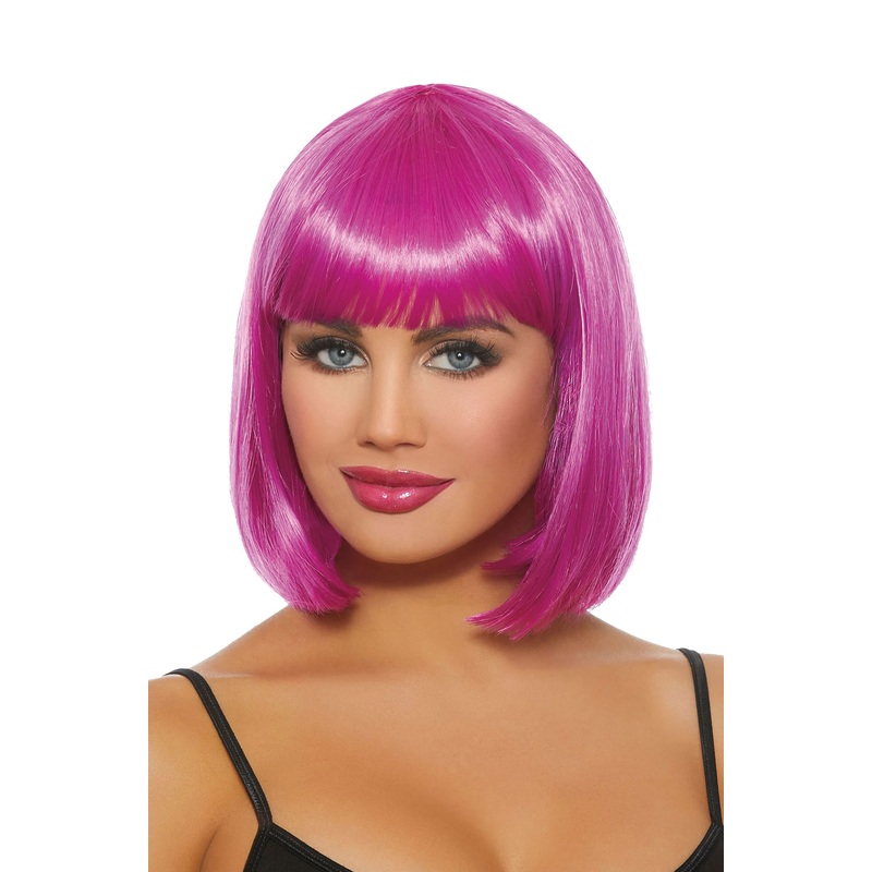 Mid-Length Bob Wig (Magenta) Standard