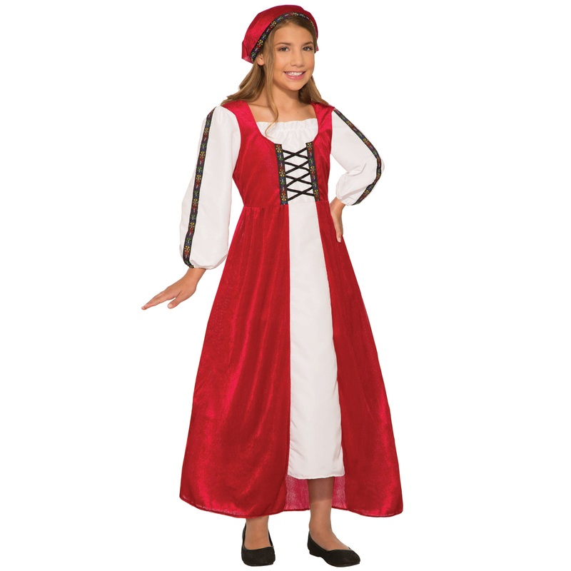 Renaissance Faire Girl Child Costume (Medium) Medium