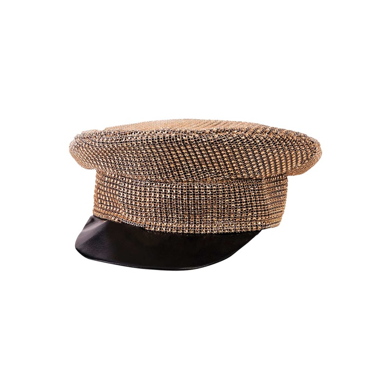 Sequin Officer Hat (Gold) Standard