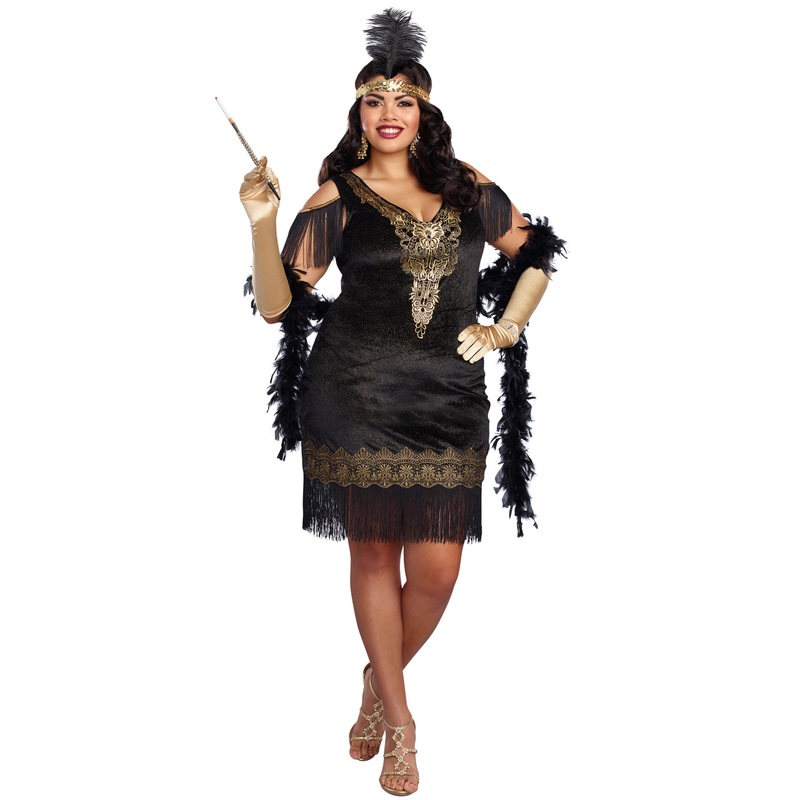 Swanky Flapper Plus Size Costume 1XL