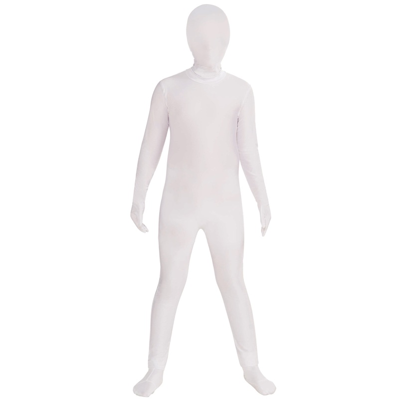 White Invisible Suit Teen Costume (Teen) Teen