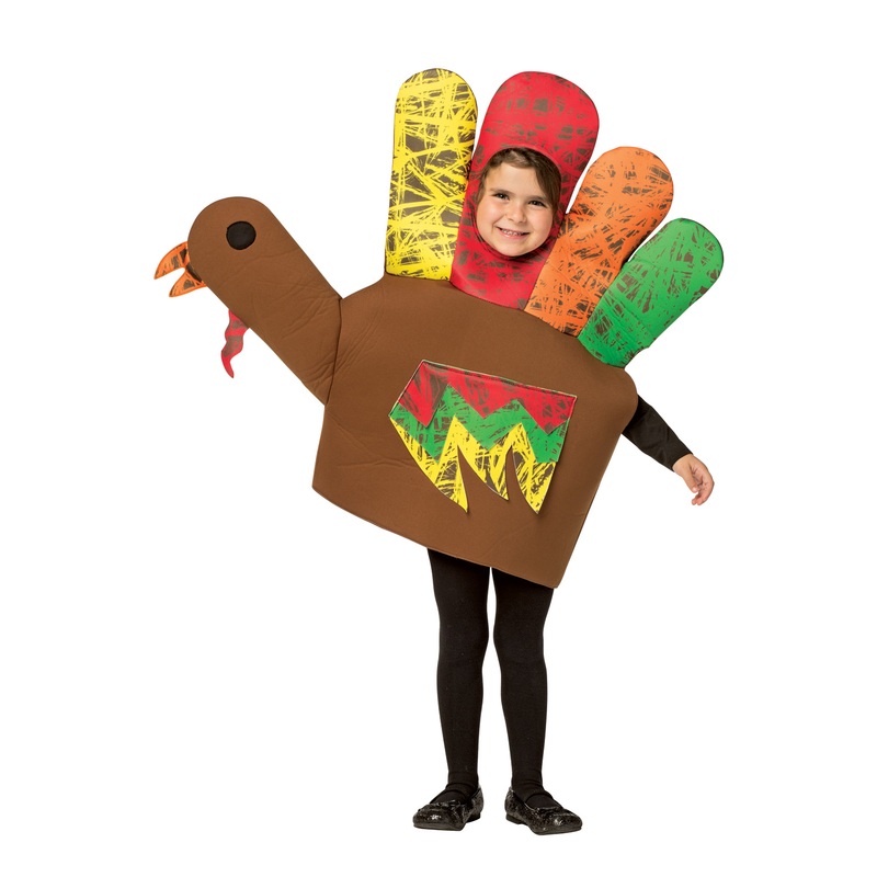Hand Turkey Child Costume 4-6X