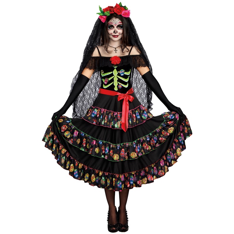 Lady of the Dead Adult Costume Small