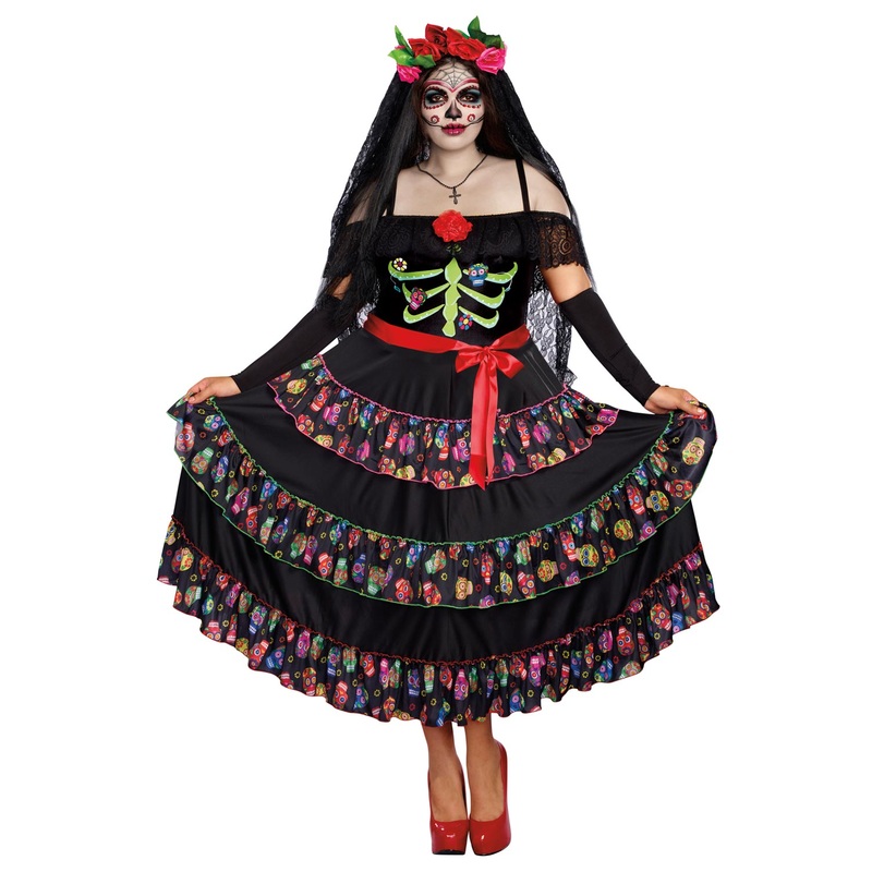 Lady of the Dead Plus Size Costume 1XL
