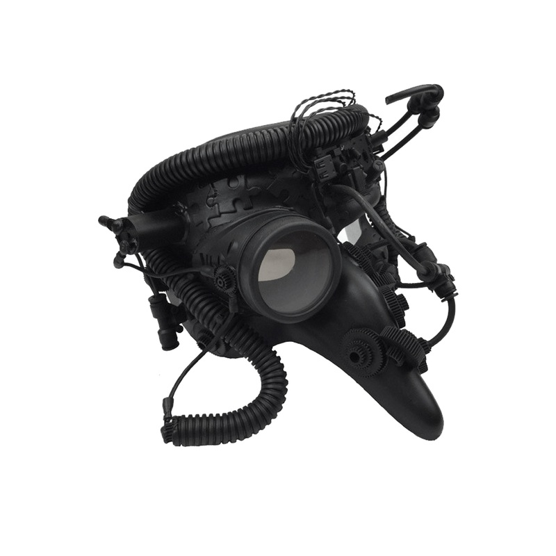 Steampunk Pantalone Mask (Black) Standard