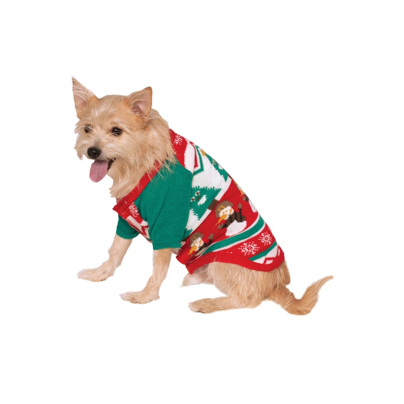 X-Mas Patter Sweater Pet Costume Small