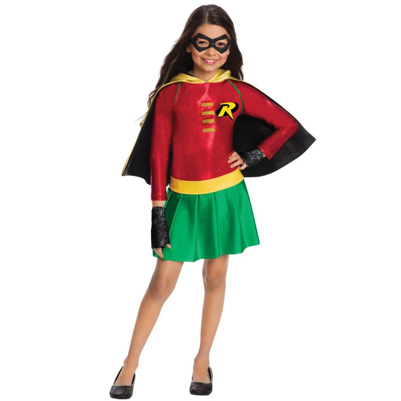 DC Comics Robin Dress Child Costume Small